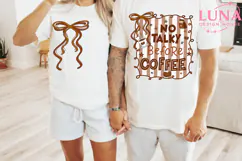 No Talky Before Coffee png, Funny sublimation, Adult Humor Product Image 5