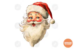 Christmas Vintage Santa PNG Sublimation | Retro Winter PNG Product Image 1