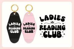 Book Lover Motel Keychain SVG Vol. 2 | Ladies Reading Club Product Image 3