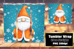 Winter Gnome Christmas 20oz Wrap Sublimation PNG Product Image 1