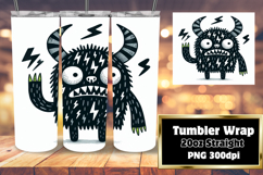 GREAT GIFT: 20oz Tumbler PNG , Monster Product Image 1