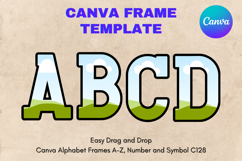 Canva Letters Frame Alphabet Template Font Add Photo C128 Product Image 1