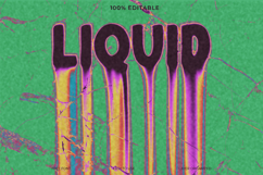 Melting Liquid Glitch Text Effects - Creative Typography Product Image 1