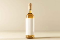 Empty Wine bottle mockup with white label Product Image 1