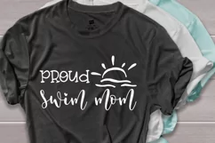 Proud swim mom svg, sports svg Product Image 2