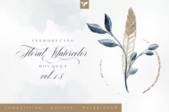 Floral Watercolor Bouquet Vol15 Product Image 1