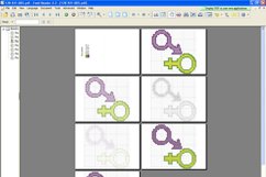 Male and Female Symbols - PDF Cross Stitch Pattern Product Image 2