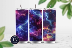 Neon Thunderstorm Texture | Electric Storm Background Product Image 2
