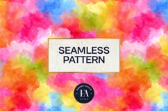 Watercolor Wash Digital Paper | Seamless Rainbow Texture Product Image 3