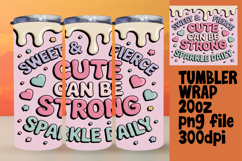 BEAUTIFUL 20oz Sublimation Tumbler Template , Girl Quote Product Image 1