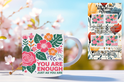 FASHIONABLE PNG for 15oz Mug Wrap , Flower Quote Product Image 1