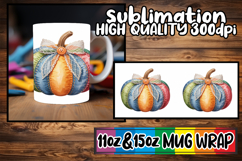 Enchanted evenings 11oz 15oz sublimation wrap, Pumpkin Water Product Image 1