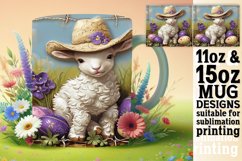 Joyful Spring Bunny Wrap Sublimation 15oz Product Image 1