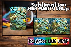 Landscape Beauty: Stained Glass Mug Wrap Art 11oz/15oz Product Image 1