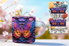 Whimsical 3D Butterfly Spring Mug Wrap Product Image 1