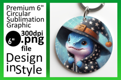 Artistic Circle PNG Coaster Design , Halloween Dino Product Image 1