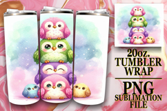 SERENE NIGHTS 20oz TUMBLER WRAP, Cute Animals Product Image 1