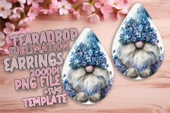 Blissful Gnome Harmony: Watercolor Teardrop Tranquility Product Image 1