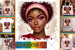 VIBRANT PNG Sublimation Gifts, Love Girl Product Image 1
