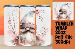 Vibrant Watercolor Gnome 20oz Tumbler Designs Product Image 1