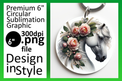 Creative Circle Design for Sublimation , Horse Product Image 1