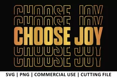 Choose Joy SVG | Stacked SVG Product Image 1