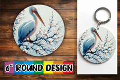 Joyful Sublimation Circle Designs PNG, Birds Product Image 1