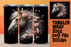 Handcrafted 20oz Tumbler Design , Horse Product Image 1