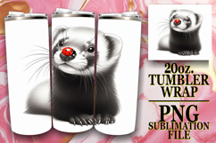 ENCHANTING SMILES 20oz TUMBLER WRAP, Cute Animals Product Image 1
