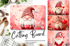 Gnome Heart Cutting Board Love Valentine Chopping Board_129 Product Image 1