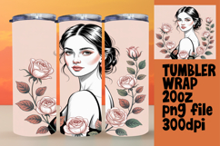 TRENDY 20oz Tumbler Design for DIY , Beauty Woman Product Image 1