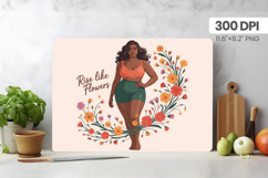 Afro Girl/Woman Melanin braided hair Cutting Board PNG Desig Product Image 1