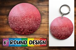 Sparkling Floral Paradise Sublimation : Keychain, Coaster Product Image 1