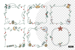 Christmas Frames Clipart Product Image 1