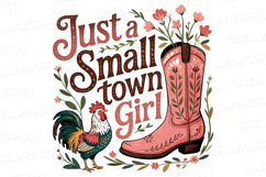 Just a small town Girl Svg Design | Svg Files for Cricut Product Image 1