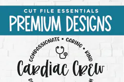 Cardiac Crew svg, a Cardiologist heart doctor team or squad Product Image 5