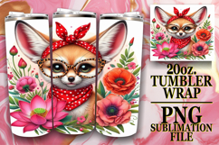 Happy Journeys 20oz tumbler wrap, Cute Animals Product Image 1