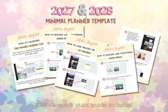 2027-2028 Minimal Planner Canva Template Product Image 11