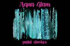 Aqua Glam Brush Strokes Product Image 4