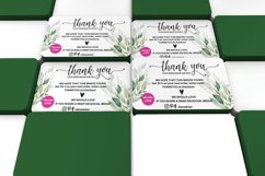 Greenery Thank You Business Card Product Image 9