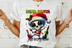 Christmas skeleton Sublimation PNG. Product Image 2
