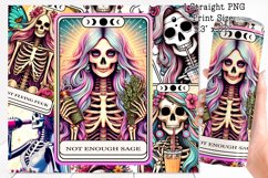 Skeleton tarot cards Tumbler wrap PNG, 20 oz. Product Image 2