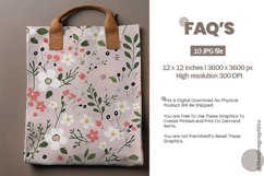 Tiny Flowers Pattern Digital Papers, Flowers Patter Product Image 2