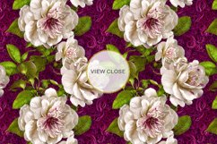 Digital Paper Pattern Flower and Leaves Background Product Image 2