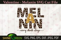 Melanin SVG - Valentines SVG for Black Girl, Black Women SVG Product Image 2