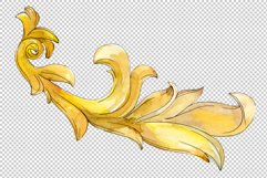 Gold monograms Watercolor png 2 Product Image 3