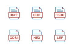 Set Of File Formats Icons Product Image 1