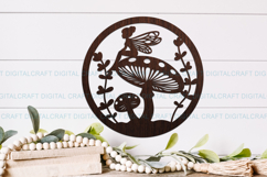 Fairy round Sign SVG Laser Cut Template Wall/Door hanger Product Image 2