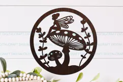 Fairy round Sign SVG Laser Cut Template Wall/Door hanger Product Image 6