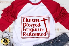 Chosen SVG PNG EPS DXF Blessed SVG Christian Quote SVG Product Image 5